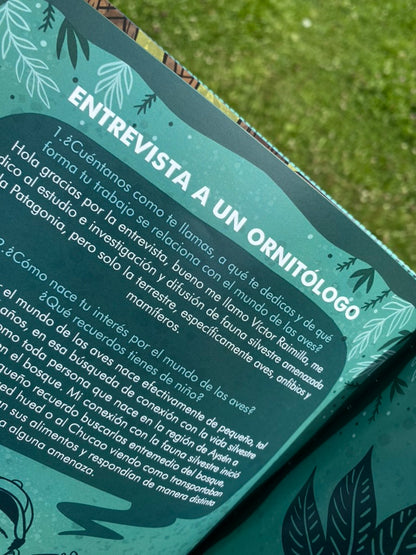 LIBRO CANTO DE LAS AVES DEL SUR (incluye stickers)