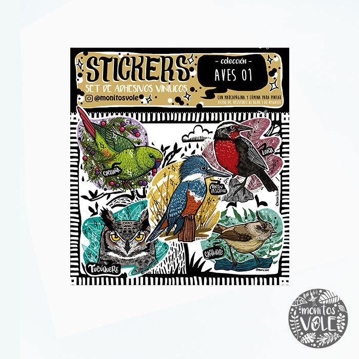 SET STICKER AVES 01