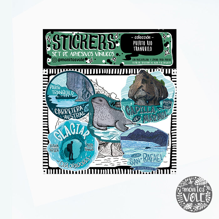 SET STICKER TRANQUILO – MONITOSVOLE